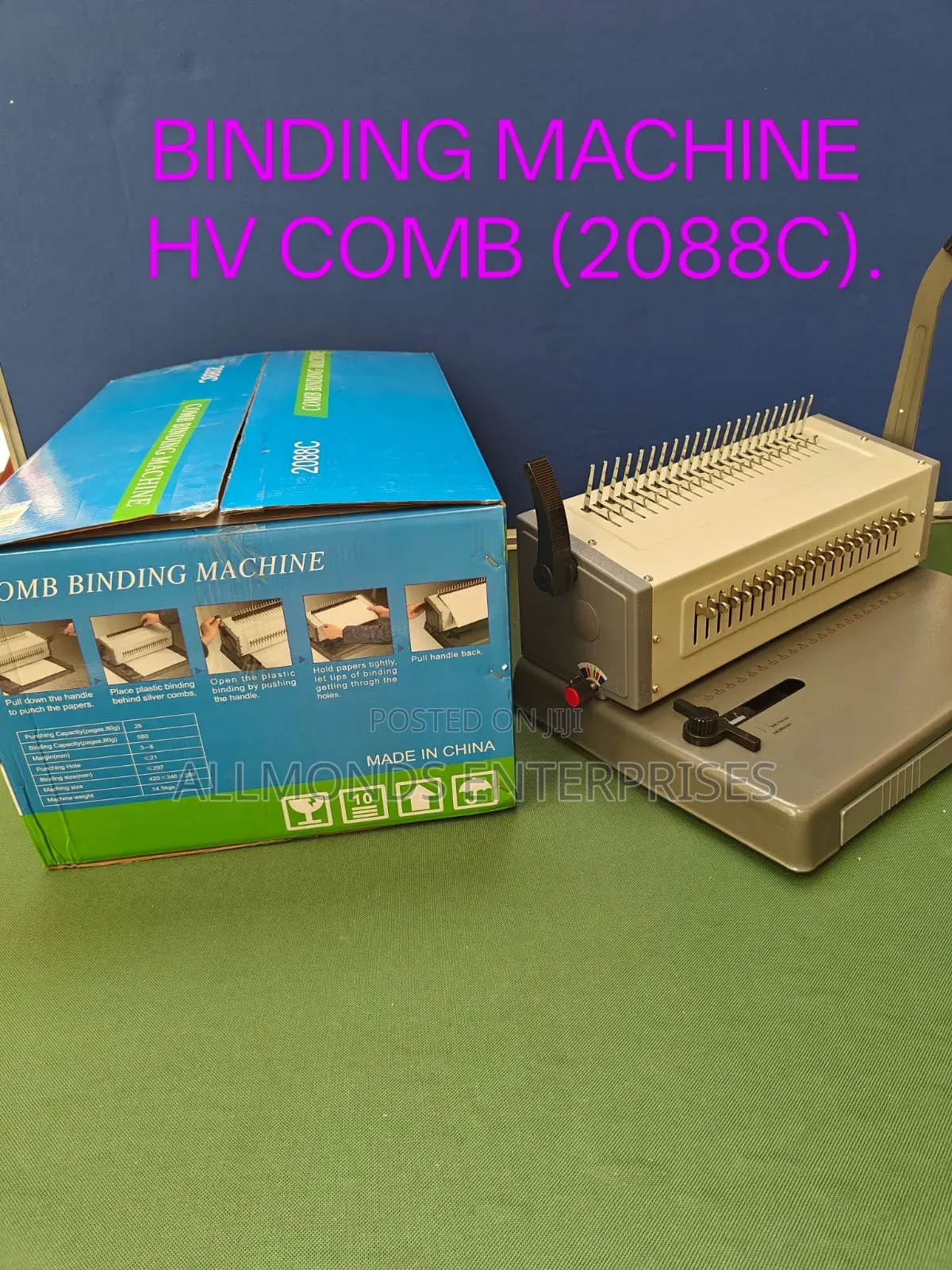 Heavy Duty Binding Machine Both for A4 SND A3