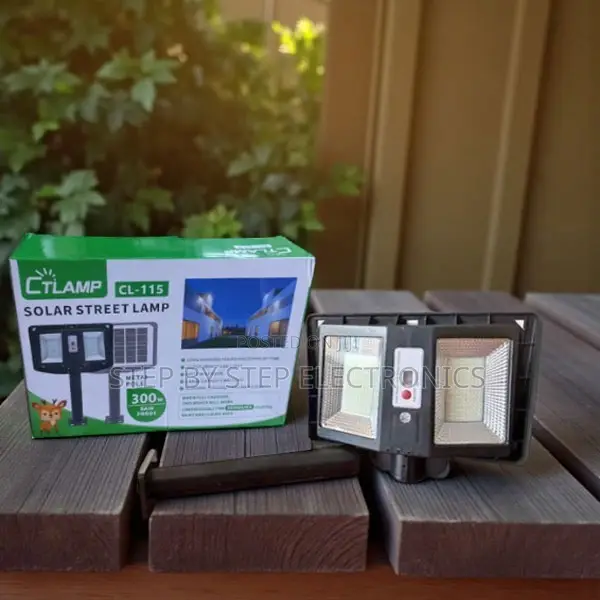 Ctlamp 300w Rechargeable Solar Street Light With Motion Sensor