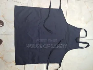 Black Adjustable Cotton Twill Chef and Kitchen Aprons