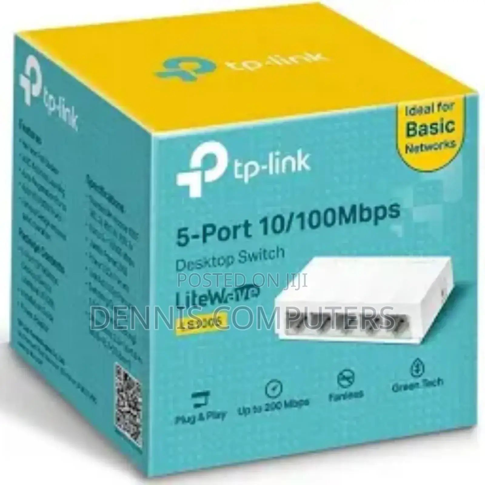 Tp-Link 5 Port 10/100mbps Desktop Switch -Tl-Ls1005
