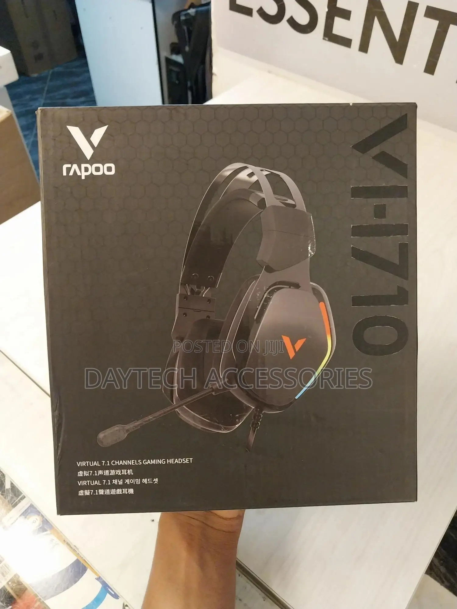The Rapoo Vh710 Virtual 7.1 Channels Gaming Headset.