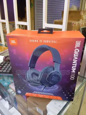 JBL Quantum 100 Wired Over-Ear Gaming Headset With Detachable Mic