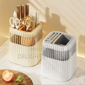 Multi-Functional Rotating Knife Utensil Rack_car