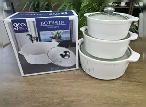 Ceramic Casserole Serving Dish With Glass Cover