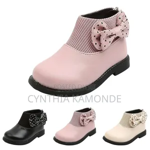 Beige , Peach , Black Girls Boots