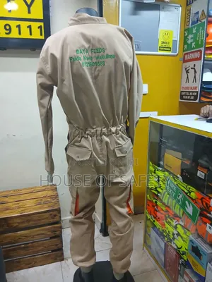 Beige Number 2 Overall Cargo-Style