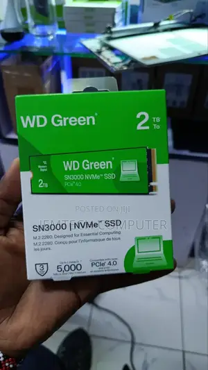 Wd Green 2tb Sn3000 Nvme SSD Gen4 Pcie M.2 2280 Up to 5000mb/S