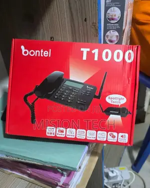Bontel T1000 GSM Fixed Wireless Landline Desktop Phone (Dual Sim)
 