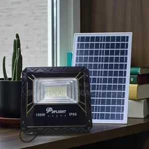 100w Solar Flood Light With Remote Control Ip66 Waterproof Security