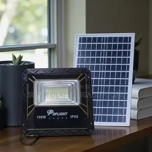 100w Energy Saving Solar Flood Light Ip66 Waterproof Outdoor Security