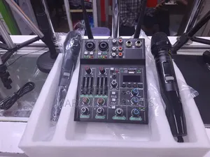 5 Channel Wireless Mixer 2 Microphone Usb Multiline Input 48v Phantom