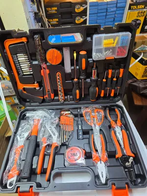 Generic Household Hand Tool Set in a Plastic Carrying Case