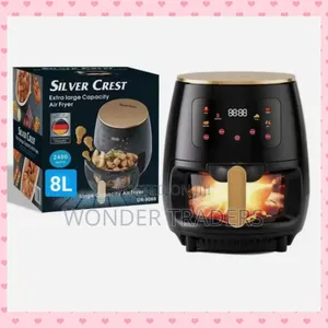 *Glass Oven 8ltrs Silver Crest Air Fryer*