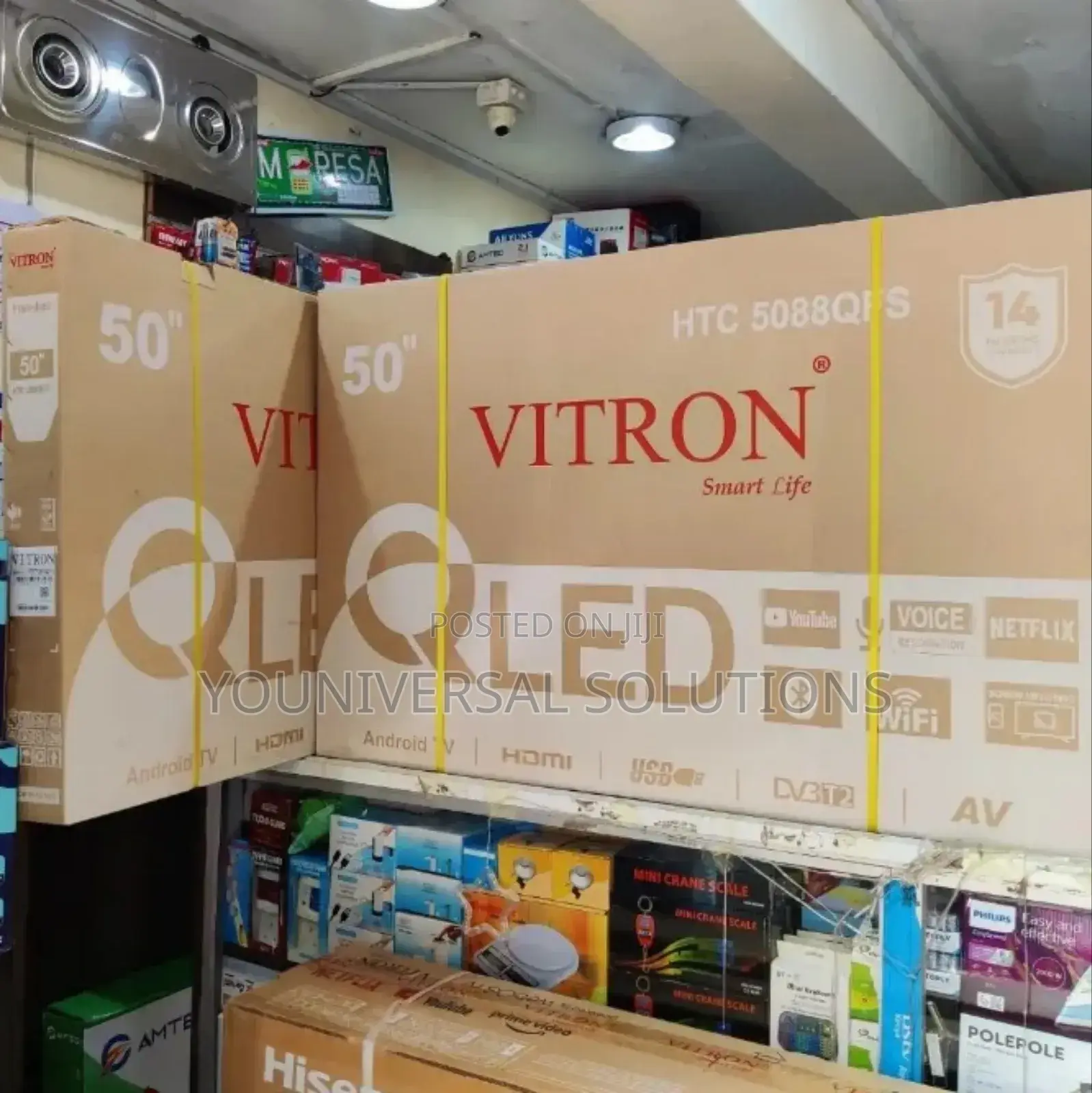 Vitron 50" Qled Smart Android Frameless With Bluetooth