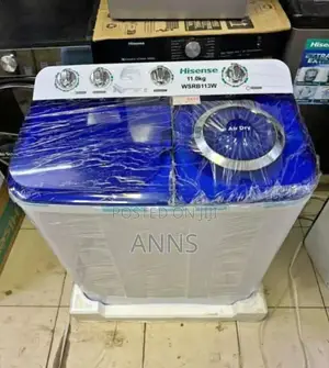 Hisense 11.0 KGS Two Tub Washing Machine (White) Hs/11
