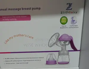 Manual Breast Pump - Easy, Gentle, With Free Baby Bottle Cap