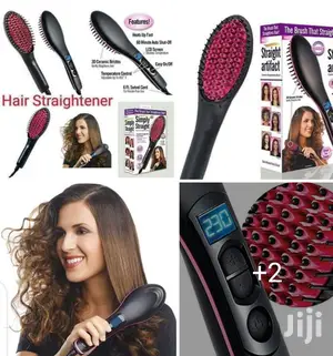 Hair Brush Straightener