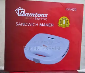 Rm/479 Sandwich Maker Ramtons Toaster