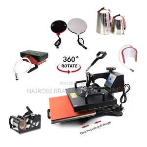 Dual Display Combo 8 in 1 Heat Press Machine