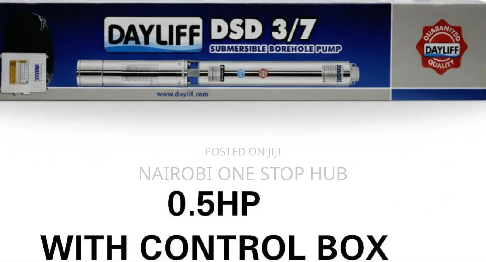 Dayliff DSD 3/7 Submersible Borehole Pump.