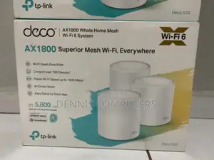 Tp-Link Deco X20 Ax1800 3-Pack Whole Home Mesh Wi-Fi 6