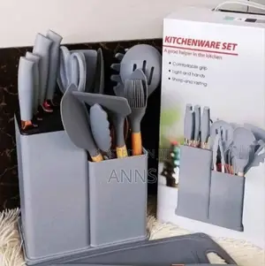 19 Pieces Silicon Spoons Kitchenware Set S*