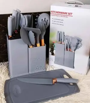 19 Pieces Silicon Spoons New Kitchenware Set S*