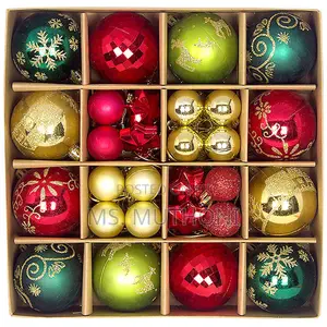 36pcs Assorted Christmas Balls  
