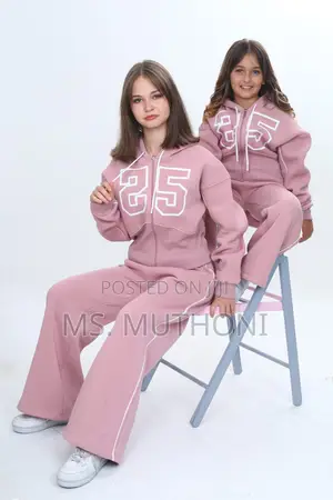 Girls Fashion Turkey  Clothing Sets 2 Piece Warm With Wide Legs