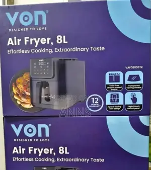 Von 8l Electric Air Fryer (Effortless Cooking)