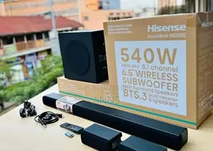 Hisense 6.5" Wireless Sound Bar 540w Rear Surround Speakers