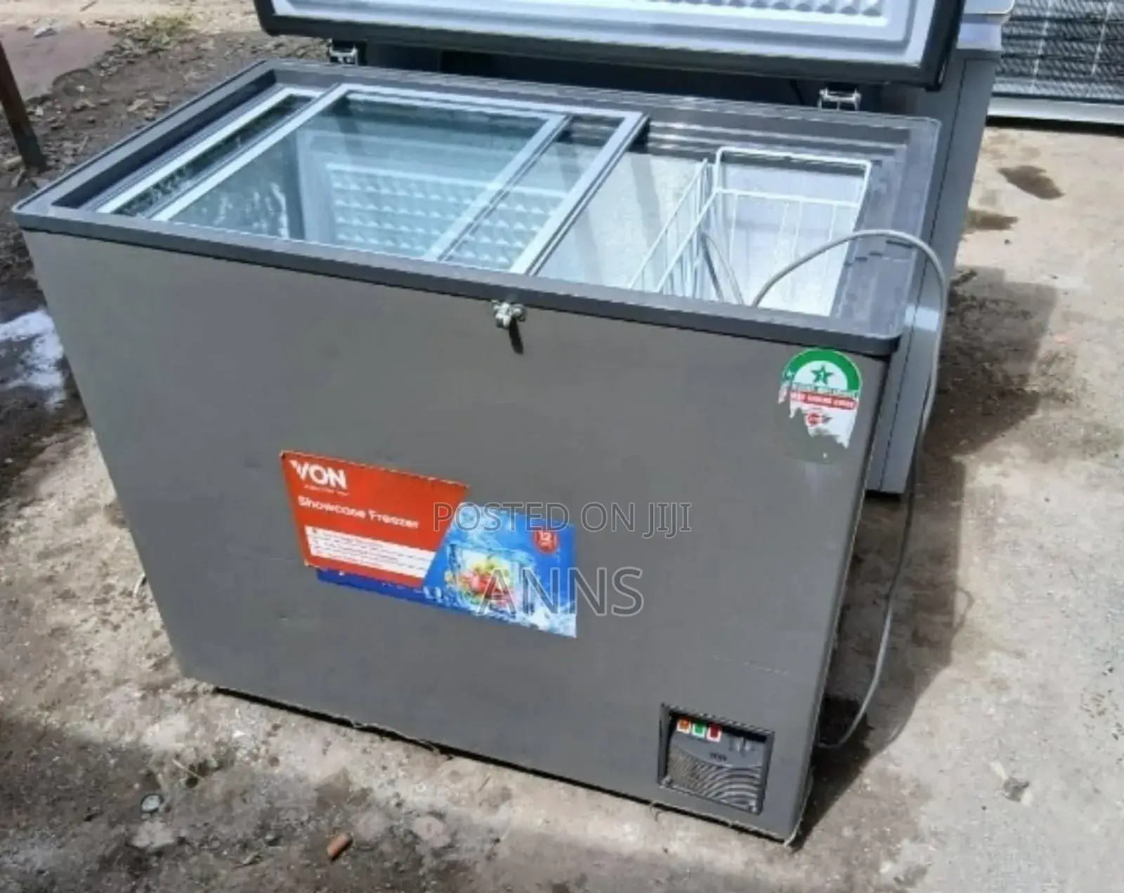 Von 250 Litres Deep Freezer (With Grey Body)