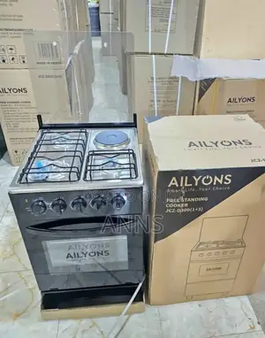 Ailyons 60 × 60 3 +1 Electric Free Standing Gas Cooker A60
