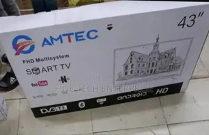 Amtec 43 Smart Android Tv Frameless With Bluetooth