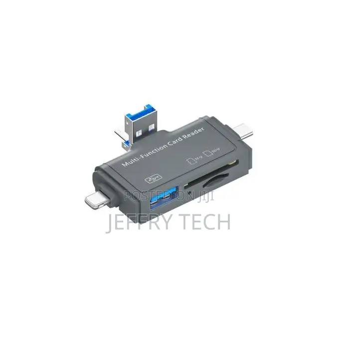 Usb-C/Usb-a/Lightning Card Reader – Sd Microsd, Plug-and-Play, Ot