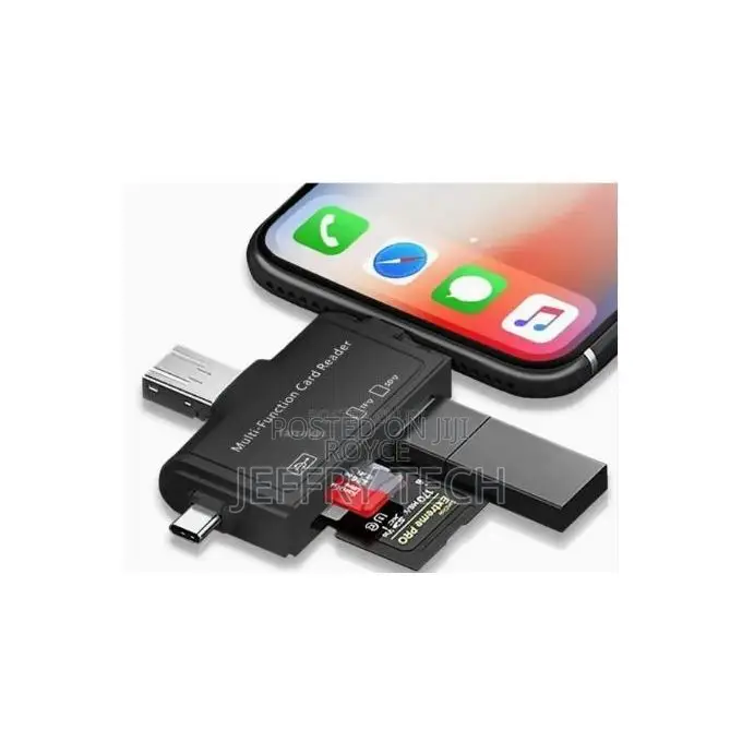Usb-C/Usb-a/Lightning Card Reader – Sd Microsd, Plug-and-Play, Ot