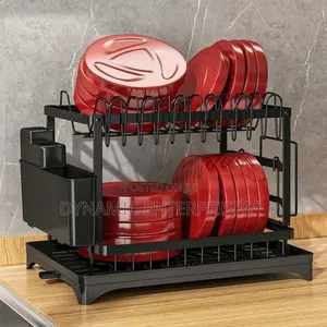 2layer Dishrack With Drainer Set