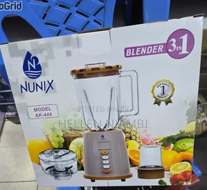 Nunix 3-in-1 Blender, Chopper and Grinder