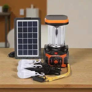 Mp3 Fm Radio Solar Lighting Kit With Torch and Led Bulbs