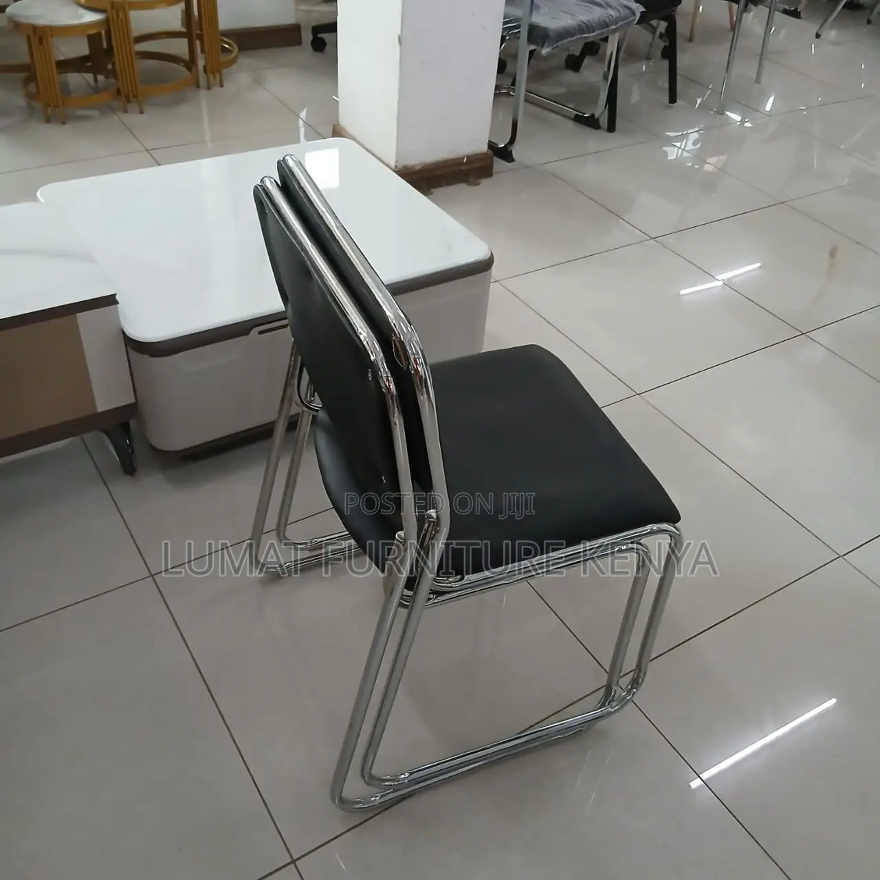 Chrome Stackable Guest Chair
