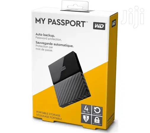 WD My Passport 4TB External Hard Disk Drive