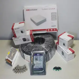 4 Hikvision 1080p Hd CCTV Cameras Kit Waterproof Indoor Outdoor Setup