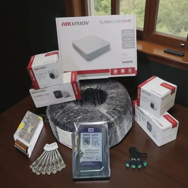 4 Hikvision 1080p CCTV System Kit Smartphone Live View Cloud Support