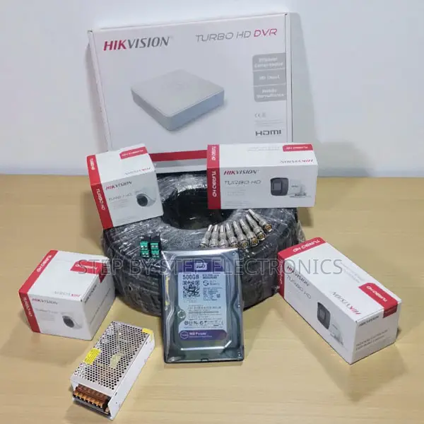 Hikvision 4 Channel CCTV Kit 1080p Full Hd Motion Detection DVR Ready