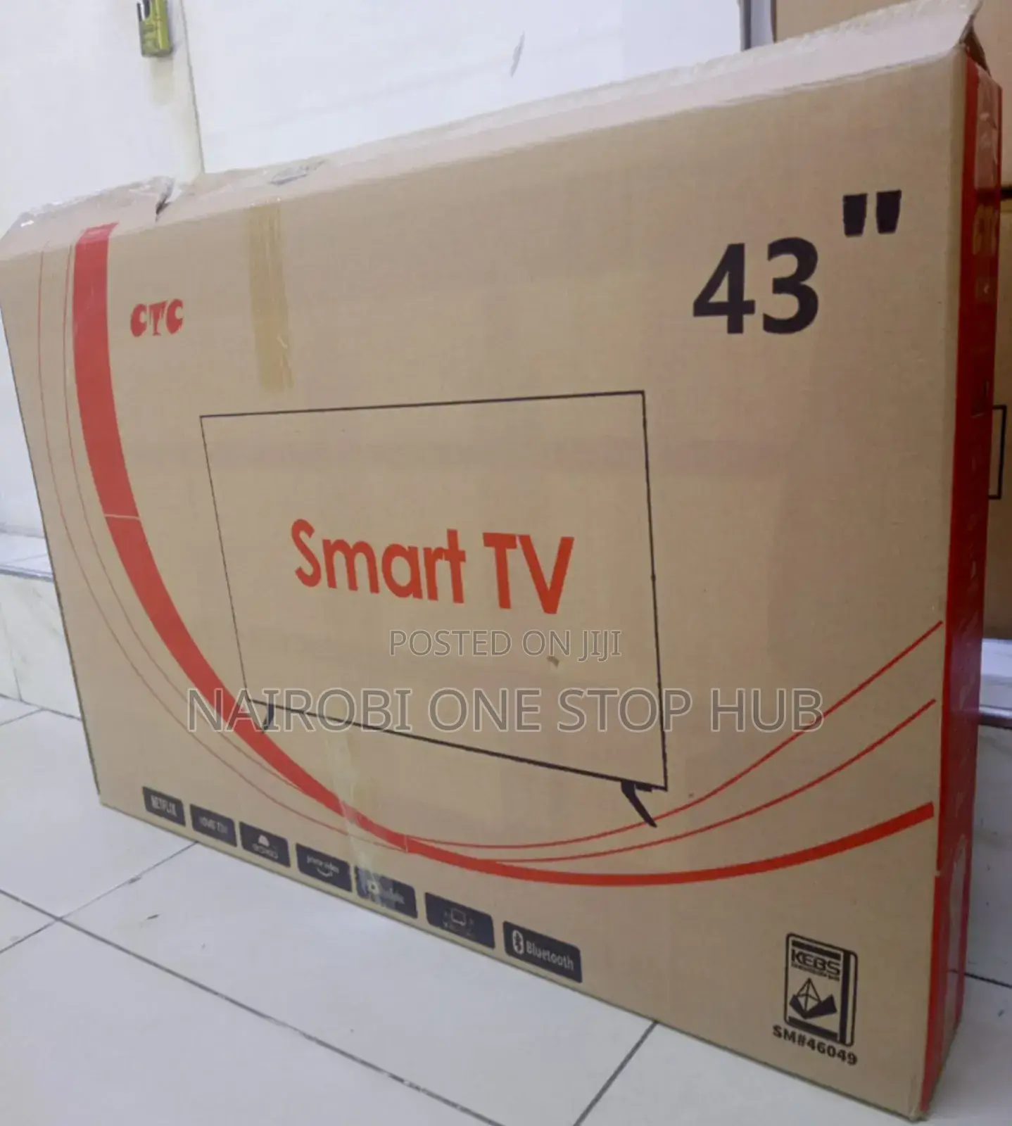 CTC 43" Android Smart Tv – Digital T2, Hdmi, Usb, Bluetooth