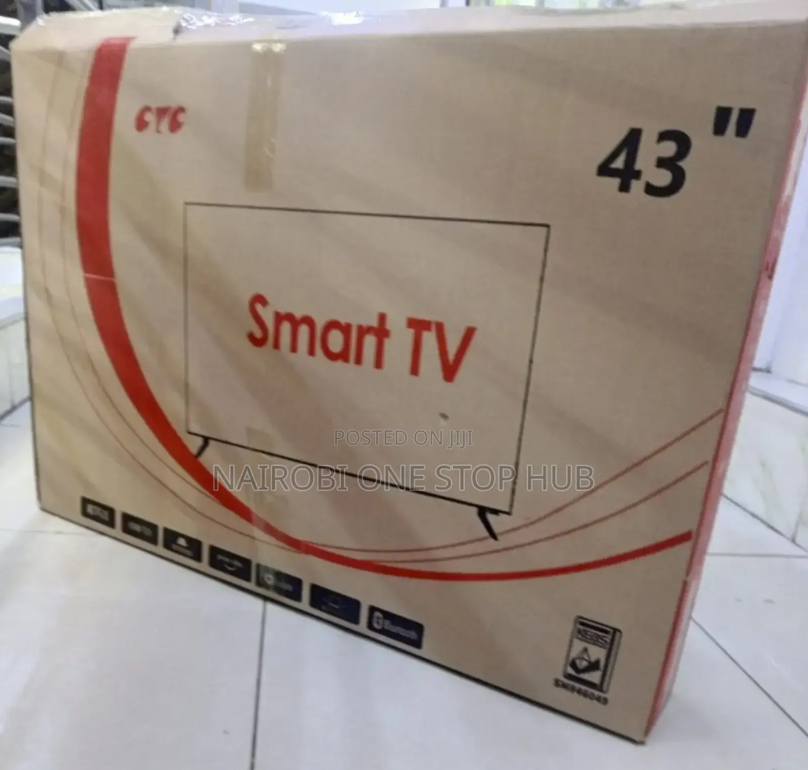CTC 43" Android Smart Tv – Digital T2, Hdmi, Usb, Bluetooth