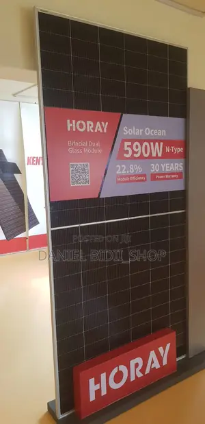 Horay 590 Watts Bifacial Dual Glass Module Monocrystalline Solar Panel
