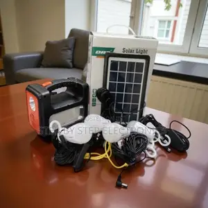 Dat at-9011b Solar Panel Lighting System With Usb Charging and Torch