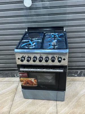 Roch Silver 60*60cm3g+1e Standing Cooker Electric Oven.