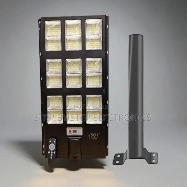 2000w Outdoor Solar Light With High Brightness, Durable Construction